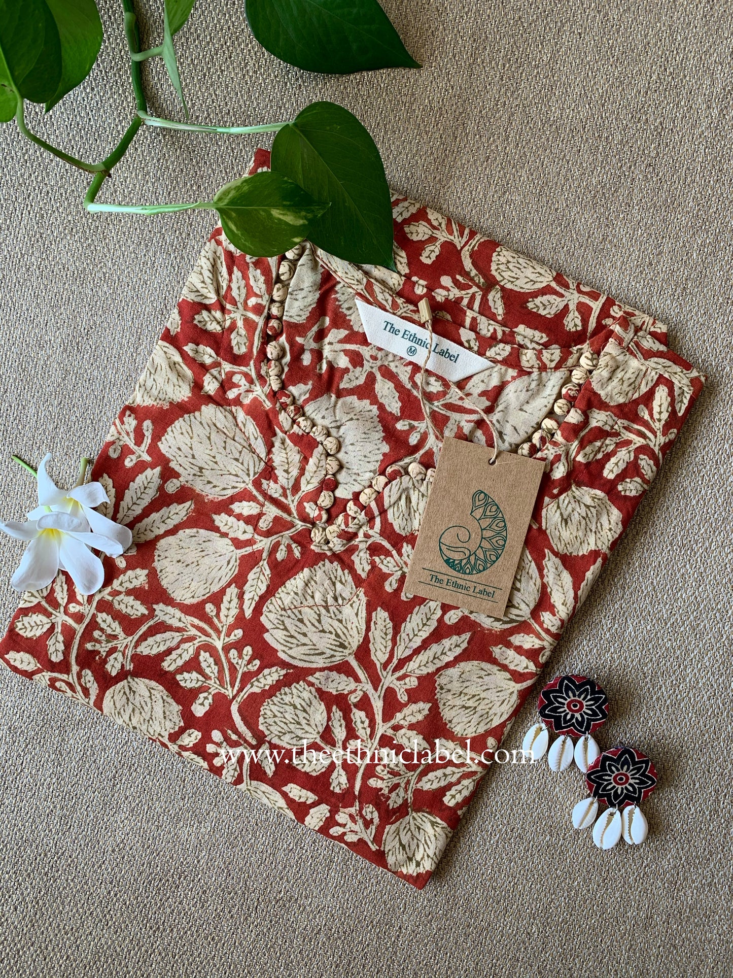 "Manita" Bagru Print Cotton kurta