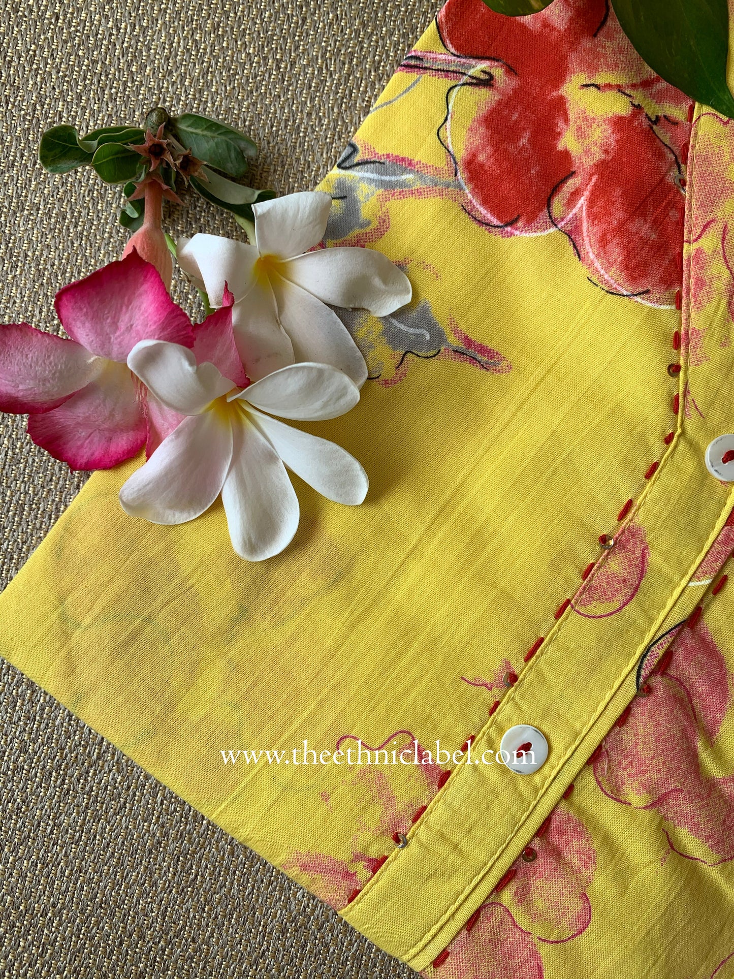 "Nayra" Kantha Cotton kurta