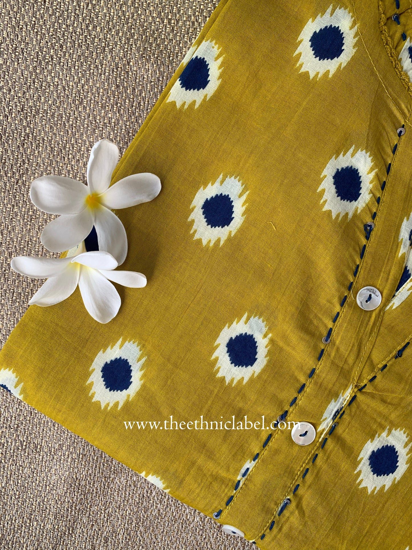 "Iraya" Kantha Cotton kurta