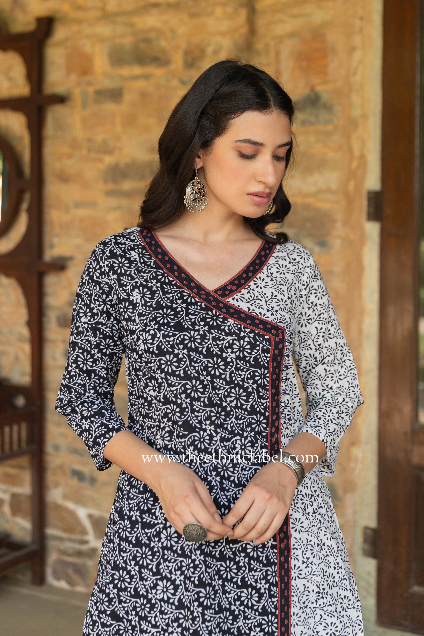"Aaheli" Hand Block Printed Cotton kurta