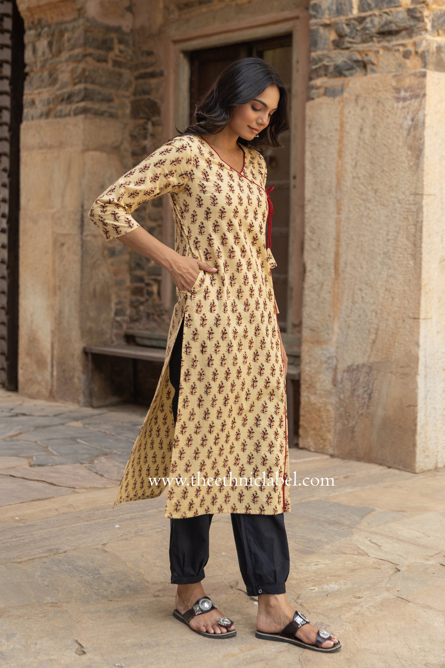 "Chanak" Bagru Hand Block Printed Cotton kurta