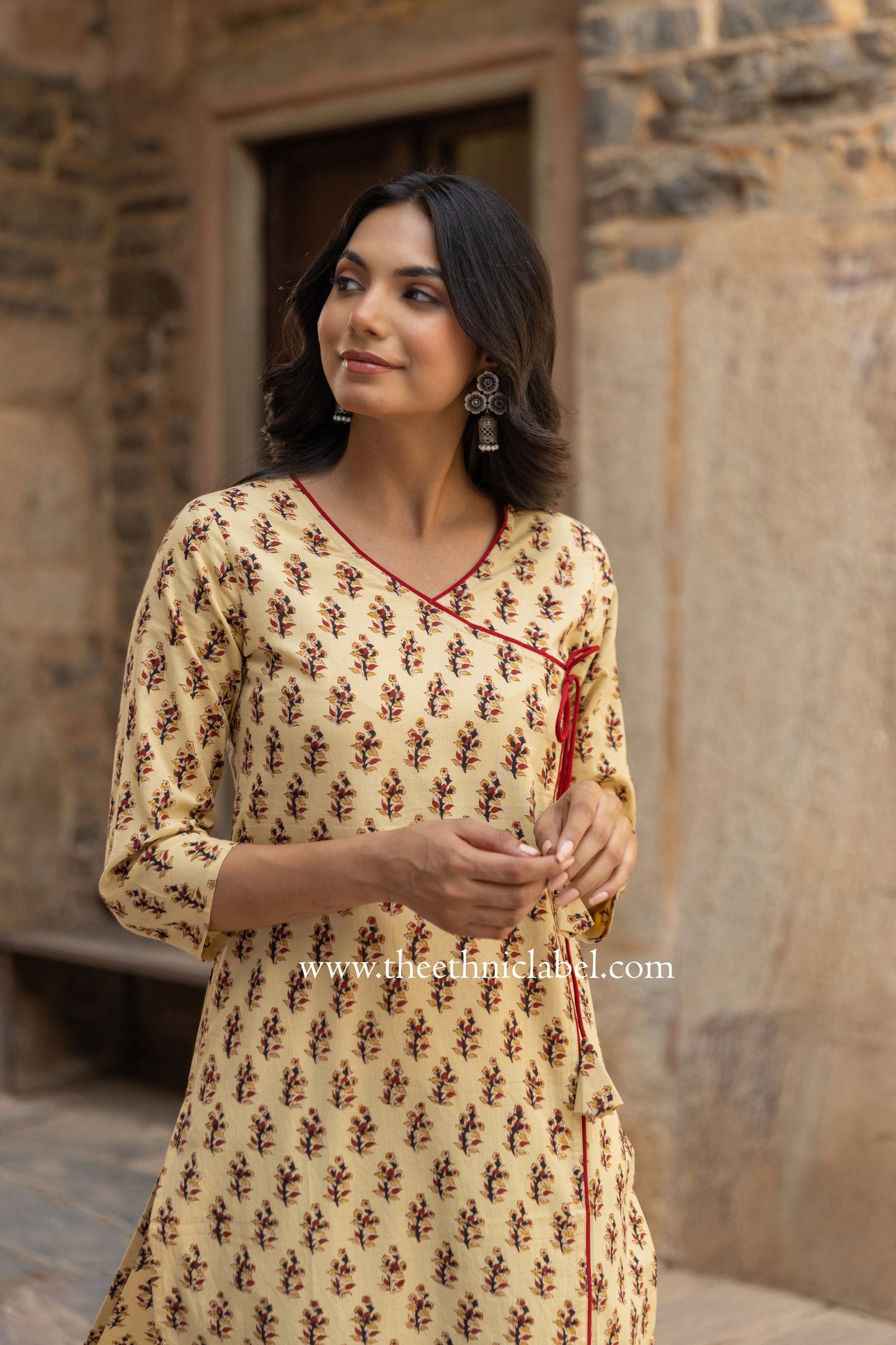 "Dhara" Bagru Hand Block Printed Cotton kurta