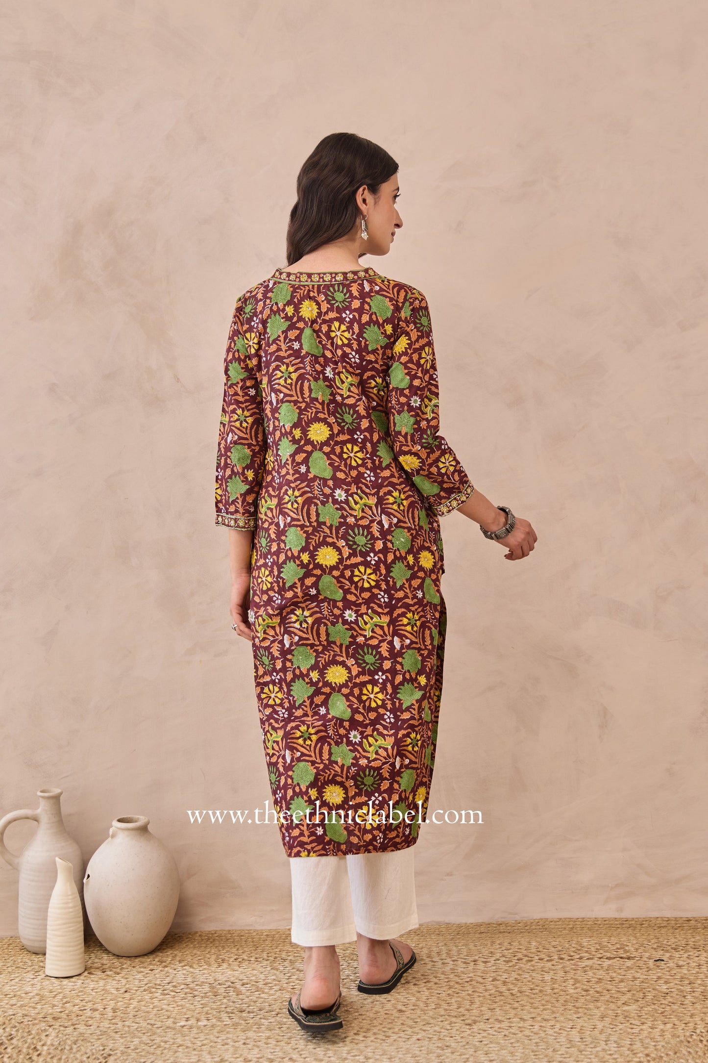 "Rukma" Hand Block Printed Cotton kurta