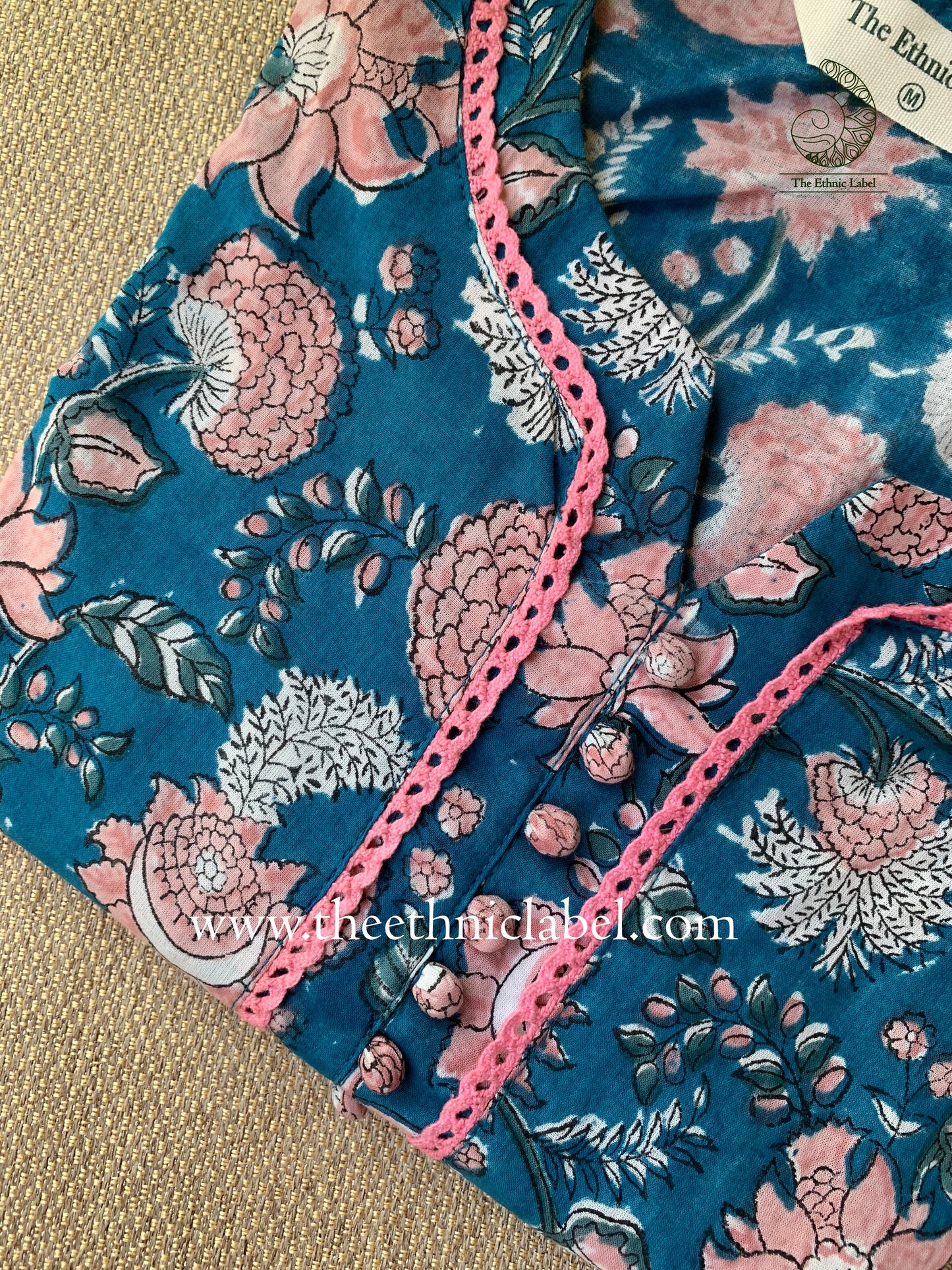 "Leher" Hand Block Print Cotton kurta