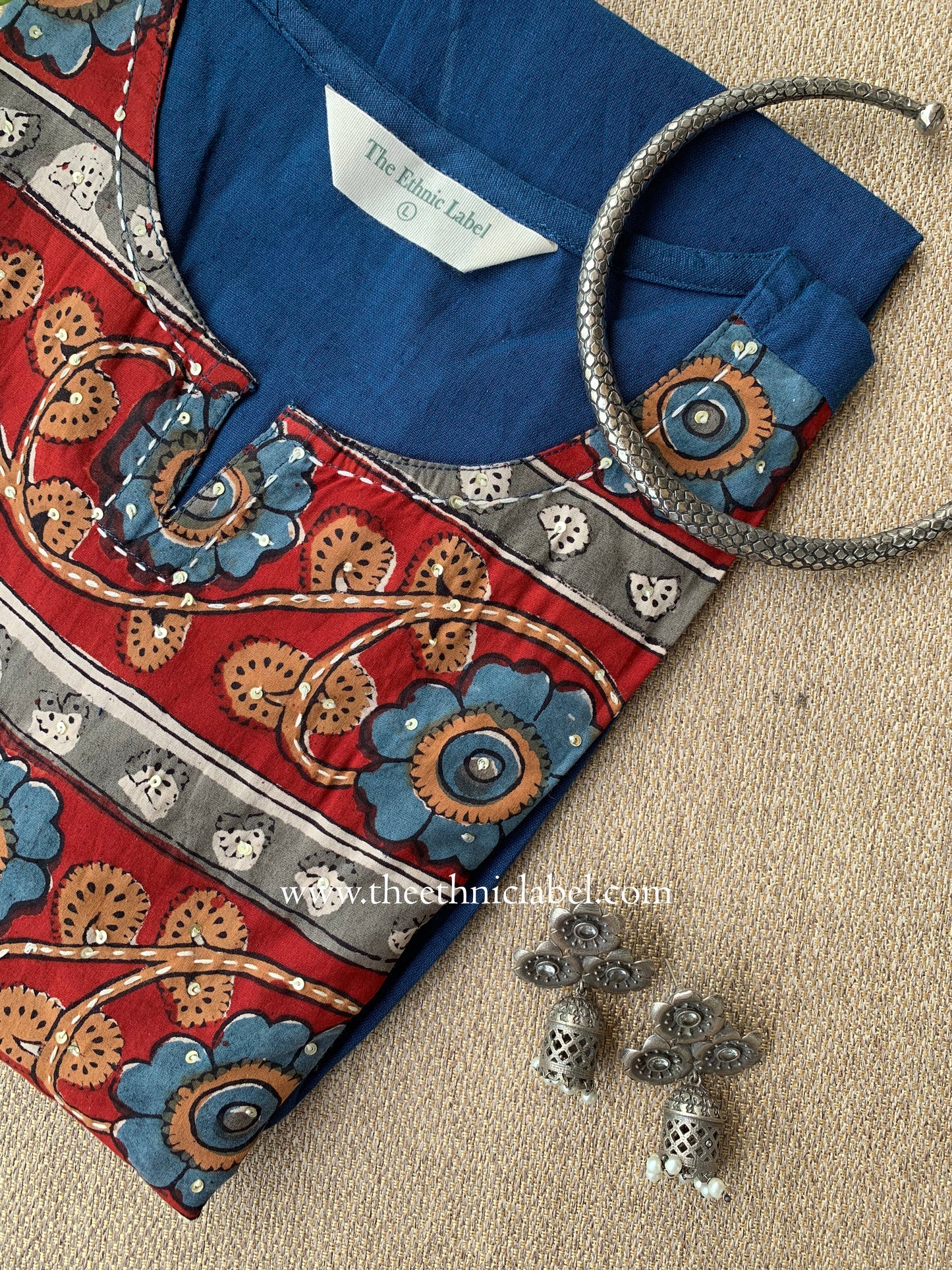 "Chhaya" Kantha Cotton kurta