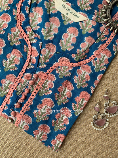 "Aarzoo" Hand Block Print Cotton kurta