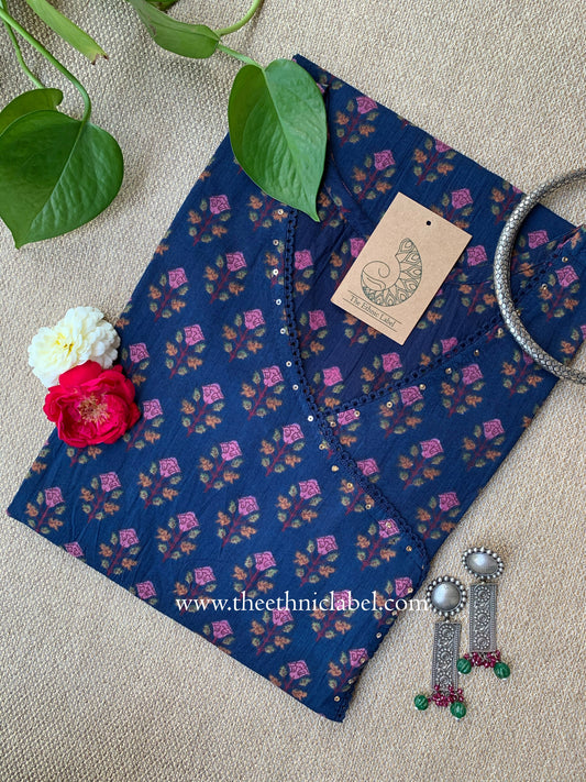 "Hansa" Angrakha Cotton kurta