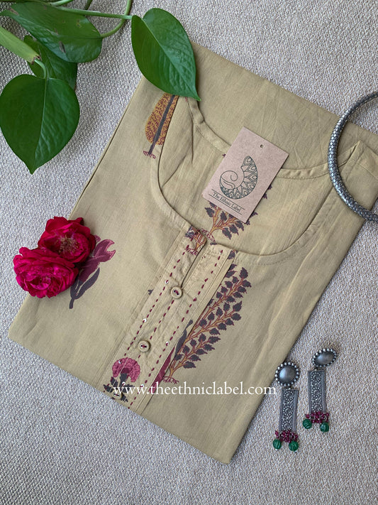 "Mitti" Kantha Cotton kurta
