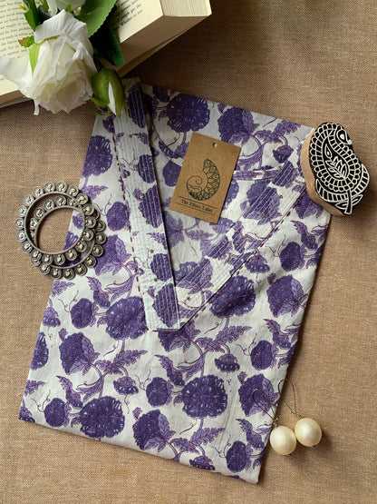 "Sapna" Hand Block Printed  Cotton kurta