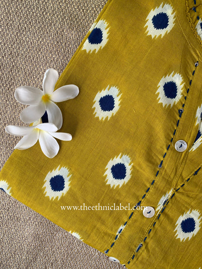 "Iraya" Kantha Cotton kurta