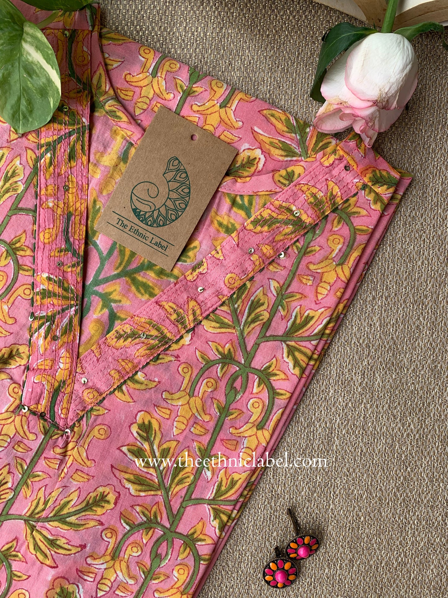"Sheena" Block Printed Cotton kurta