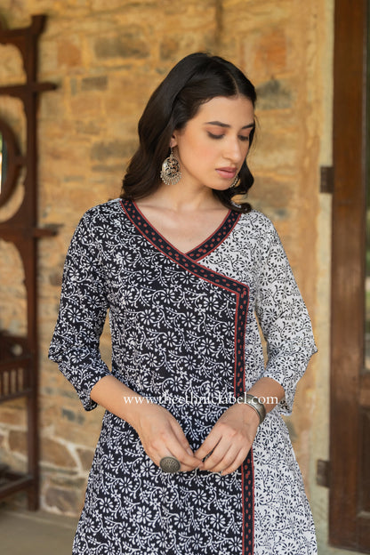 "Aaheli" Hand Block Printed Cotton kurta