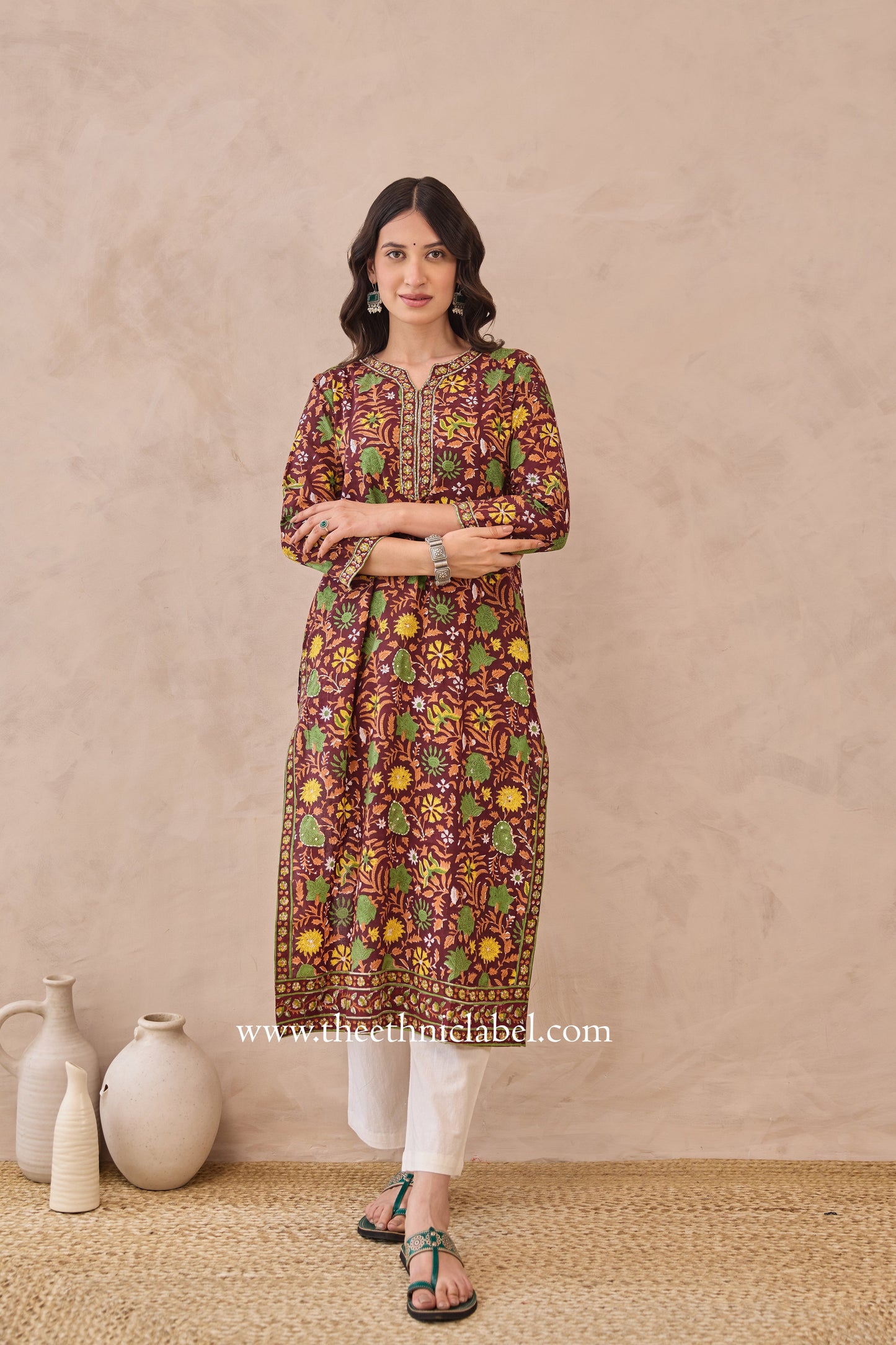 "Rukma" Hand Block Printed Cotton kurta