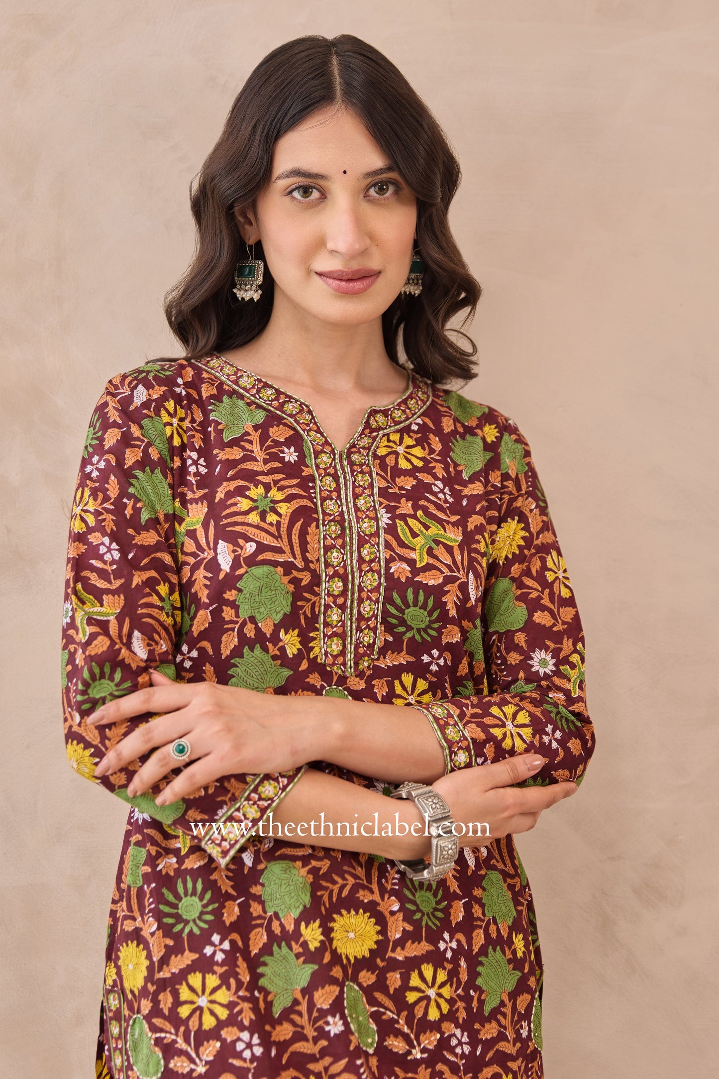 "Rukma" Hand Block Printed Cotton kurta